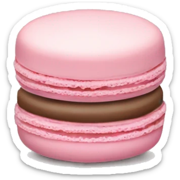 a pastel pink Macaron sticker