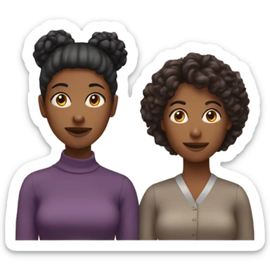 Three female friends  sticker