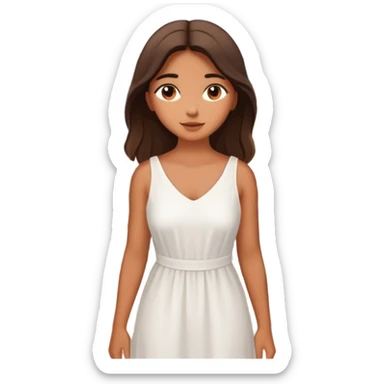 santorini girl sticker