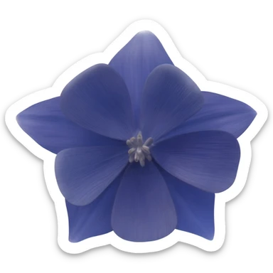 I said Columbine (flower) in Navy Rich Royal Blue shade. No leaves. No other colors. sticker