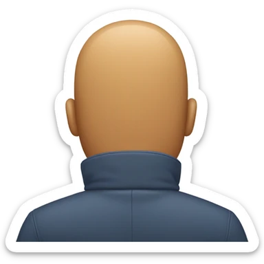 guy with turned around  sticker