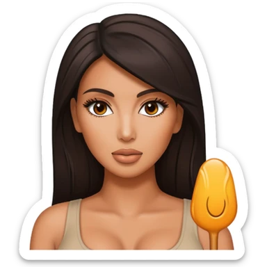 Kim Kardashians feet sticker