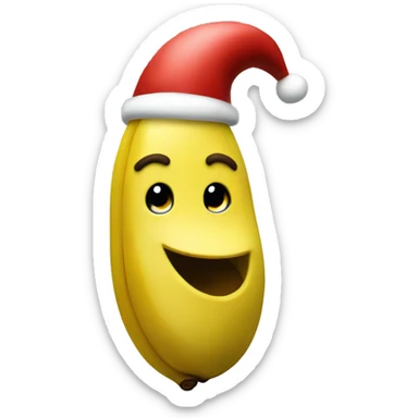 Banana santa sticker