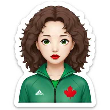 Han Mi-nyeo : Age: Late 60s
Appearance: A middle-aged woman with frizzy, messy brown hair and dramatic red lipstick.
Outfit: Green player tracksuit sticker
