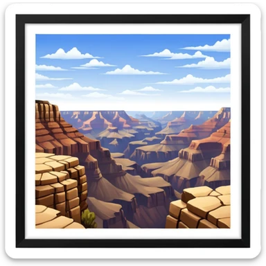 Grand Canyon Desert Place sticker