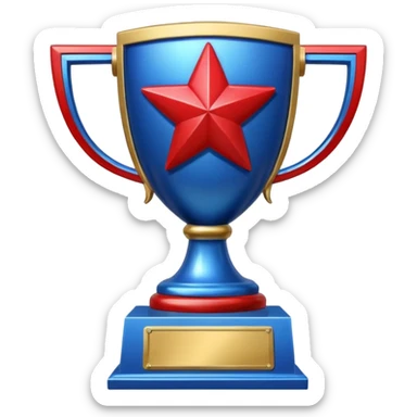 trophy nfl blue (#00A3E0) and red (#F9423A) sticker