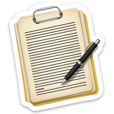 documents and personal license sticker