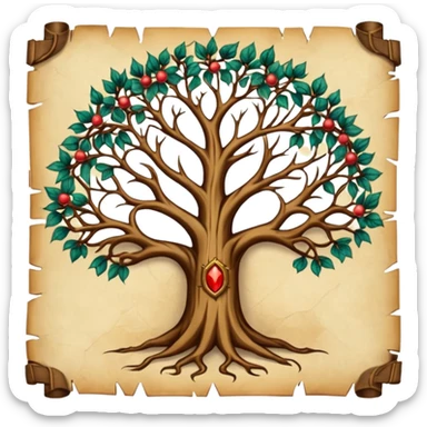 RPG skill tree medieval sticker