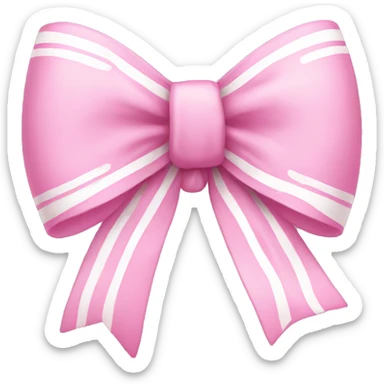 Pink bow with white details  sticker