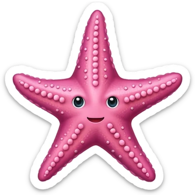 stea de mare roz emoji sticker