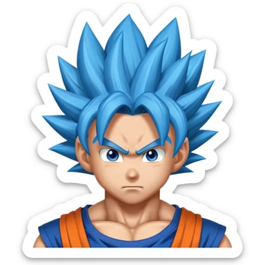 Goku super saiyan blue sticker