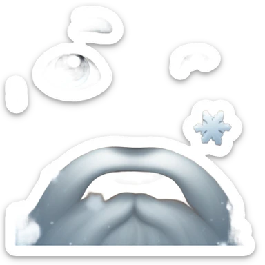 nose inhaling snow sticker