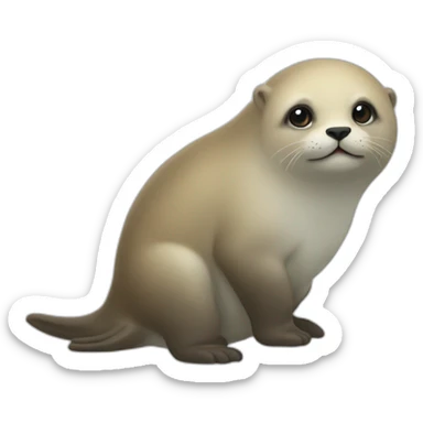 Otaries sur un sige sticker