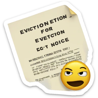 Eviction Notice sticker