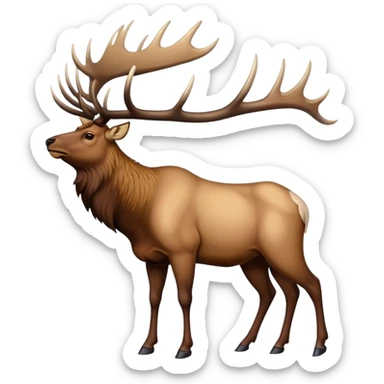 Rocky Mountain Bull Elk sticker