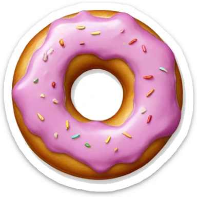 Doughnuts with oil underneath  sticker