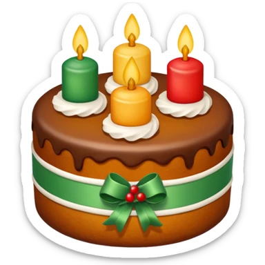 Christmas Cake sticker