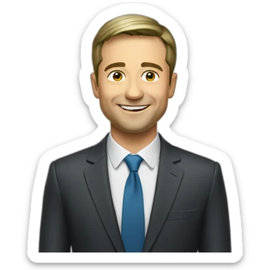 Happy zelensky sticker