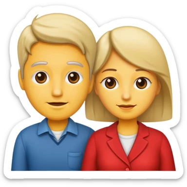 Husband and wife sticker