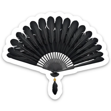 a-dovetail-consisting-of-black-feathers-that-spread-out-in-a-fan-shape.-without-the-dove. sticker
