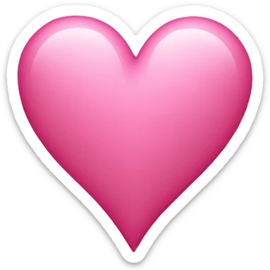 Pink heart sticker