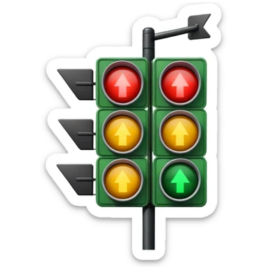 mac os icon rotation retro traffic signal directions sticker