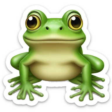 Grenouille doigts d’honneur  sticker