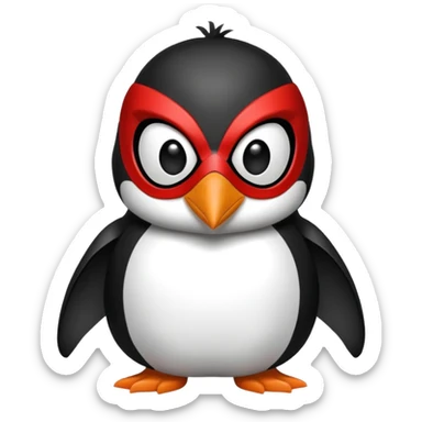 Penguin spiderman without a cape and without a suit sticker