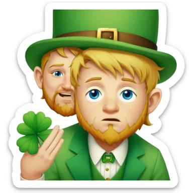 Sad Leprechaun sticker