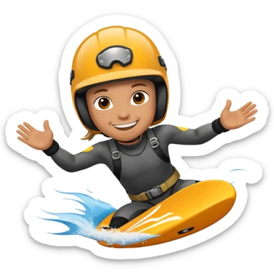extreme sports lover sticker