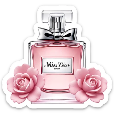 Miss dior perfume sticker