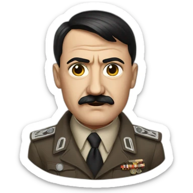 Hitler realistic sticker