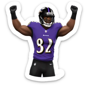 Baltimore ravens touchdown  sticker