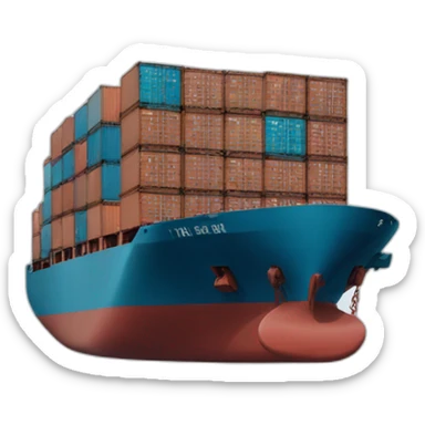 container maritime sticker