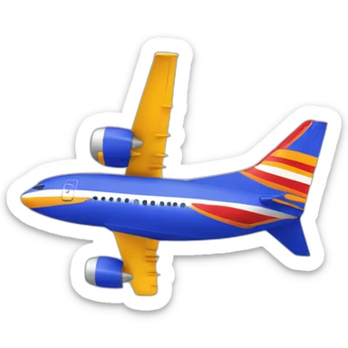 southwest airplane sticker
