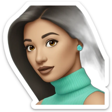 tiffany blue turtleneck sticker