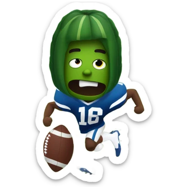 Pickle playing in the nfl sticker