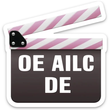 ICONO DE CLACETA DE CINE sticker