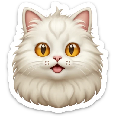 A cat farting sticker