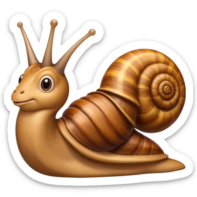Snail with Long hair sticker