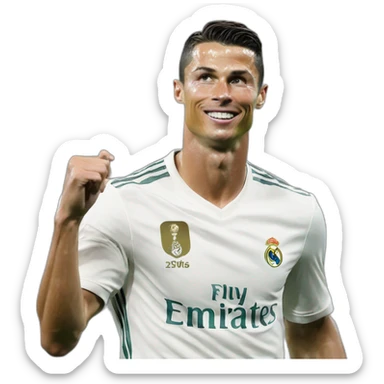 Cristiano Ronaldo qui fait un doigt d honneur sticker