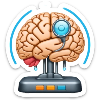 Generate an emoji whish shows Brain Factory Wonder Workshop. Which is in a nice cartoon style sticker