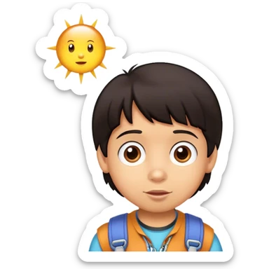 Dora the explorer search for fine boy  sticker