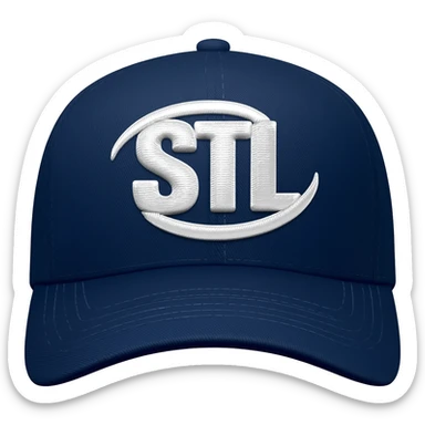 can you put the white "STL" logo on his hat sticker