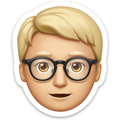 um emoji com a minha cara de oculos  sticker