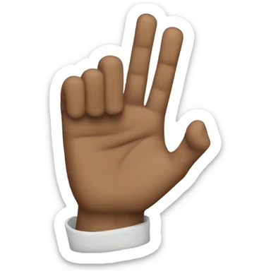 Hand like a rapper sticker