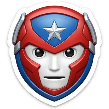 hazme un emojis del escudo del capitán América sticker