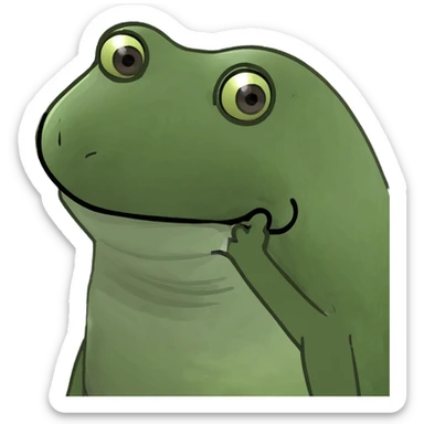 Frog and rat best friend  sticker