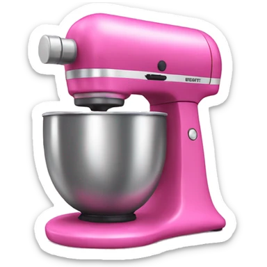 Realistic pink mixer  sticker
