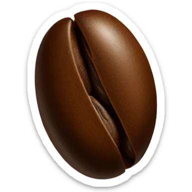 Coffee bean sticker